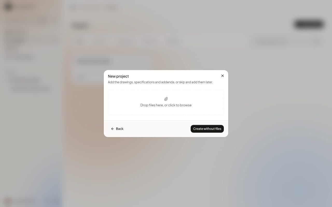 The second step, where you add files or skip them